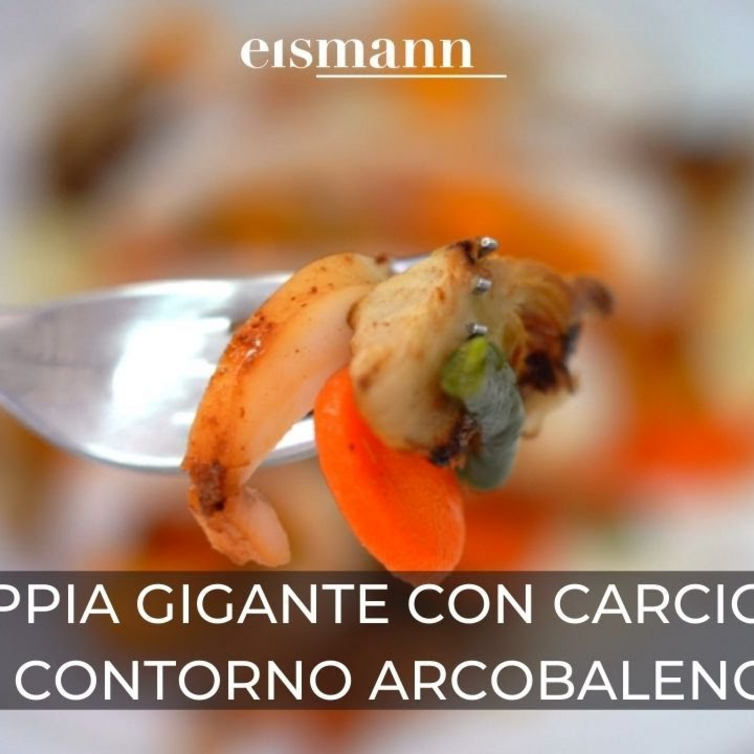 Ricetta eismann: Seppia gigante con carciofi e contorno arcobaleno
