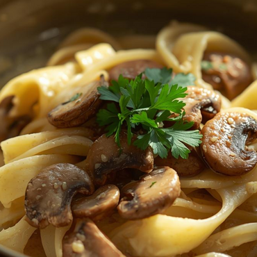 pasta cremosa ai funghi