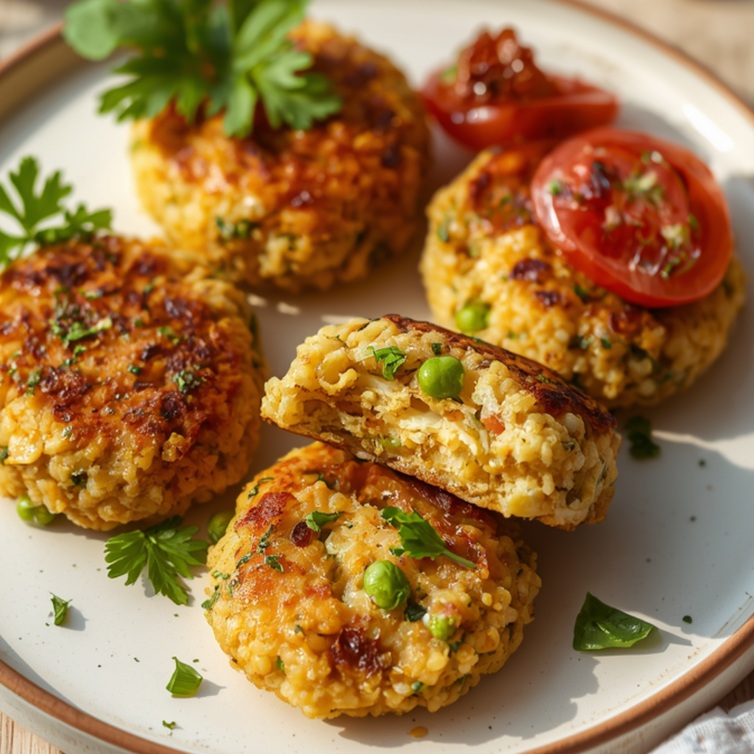 Mini burger di cous cous e verdure mediterranee