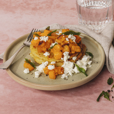 ricetta patate rosti con zucca feta e burro
