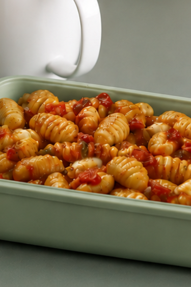 scrivania con schiscetta cibo