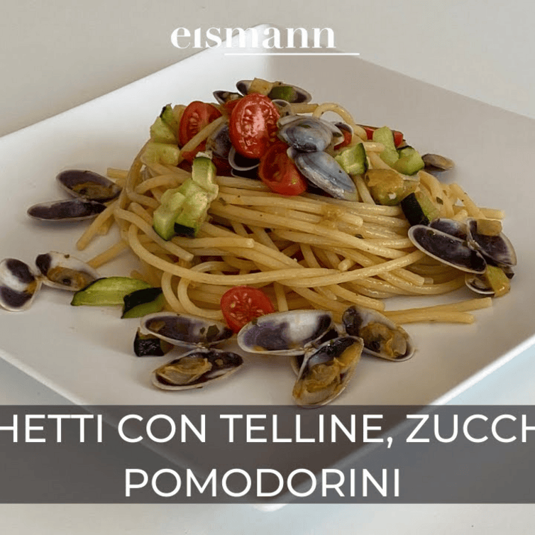 Ricetta eismann: Spaghetti con telline, zucchine e pomodorini