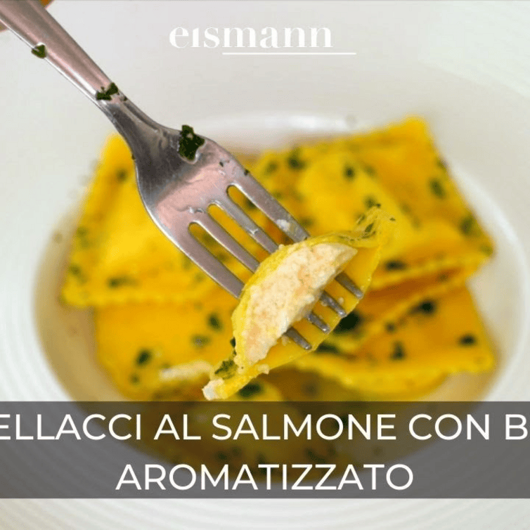 Ricetta facile e veloce: Tortellacci al salmone con burro aromatizzato