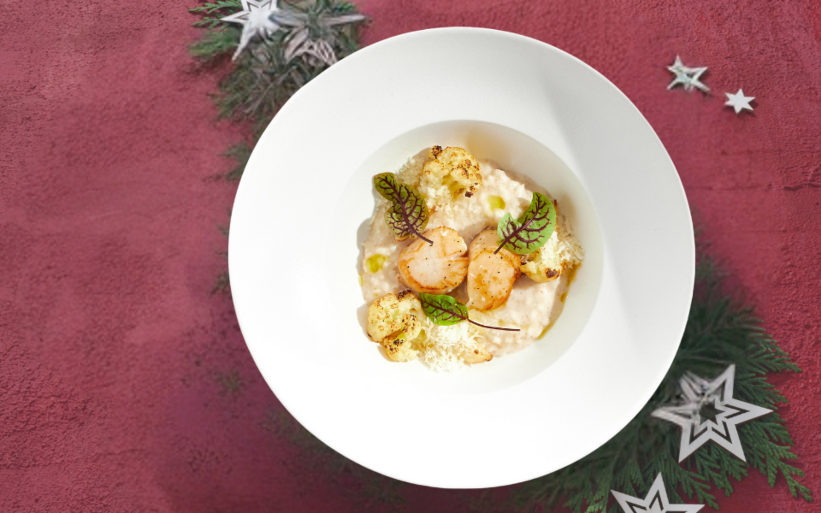 Ricetta di Natale: Risotto con cavolfiore e cappesante