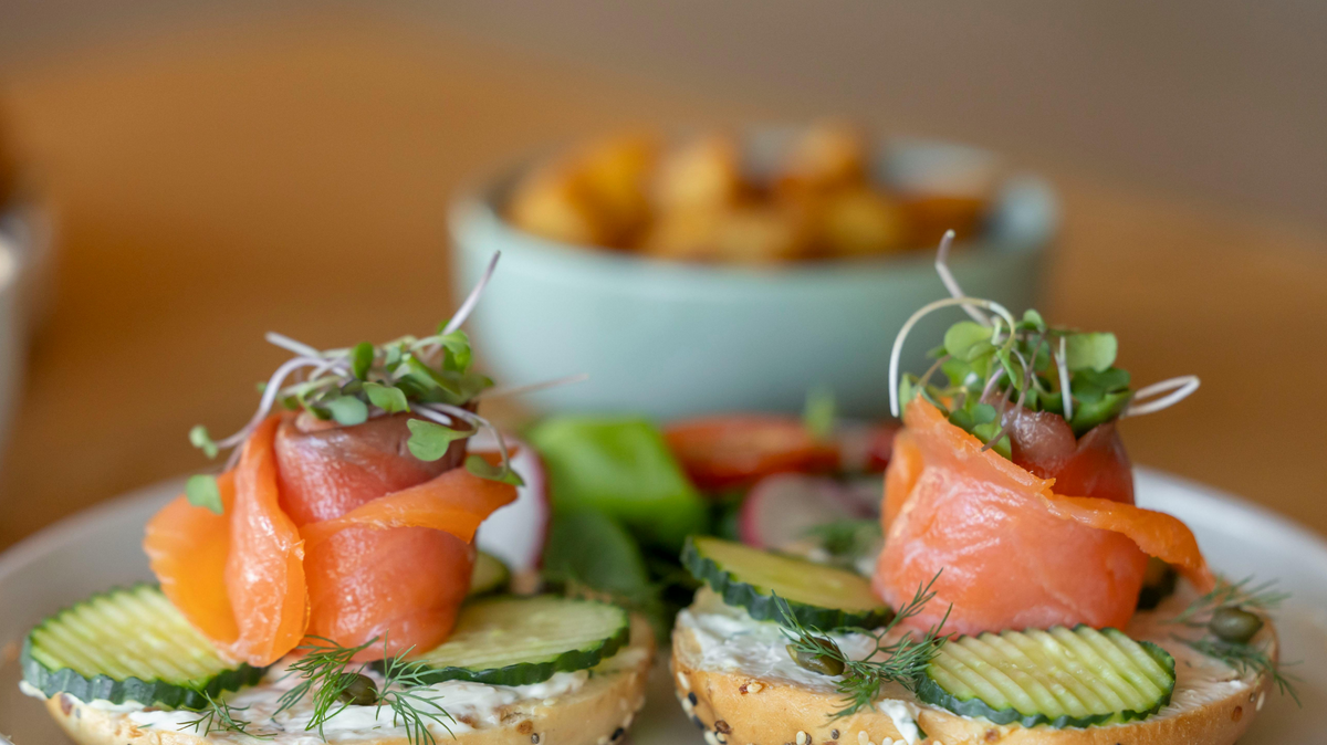 Mini sandwich con ciabattine senza glutine