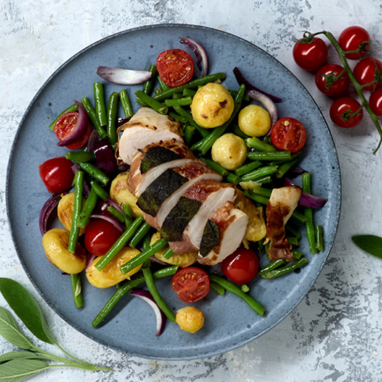 ricetta saltimbocca con verdure mediterranee