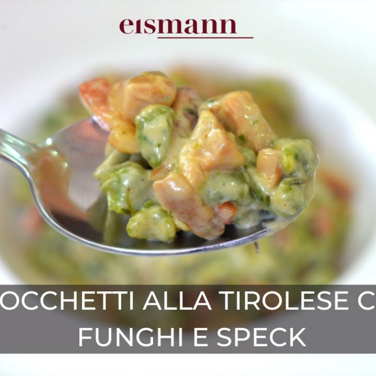Ricetta Spatzle agli spinaci con panna, funghi e speck