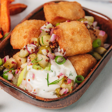 crocchette di pesce con maionese all'aneto