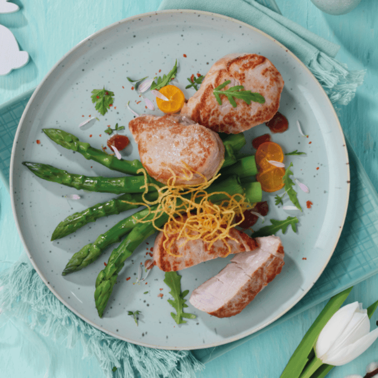 Ricetta filetti di pollo con asparagi