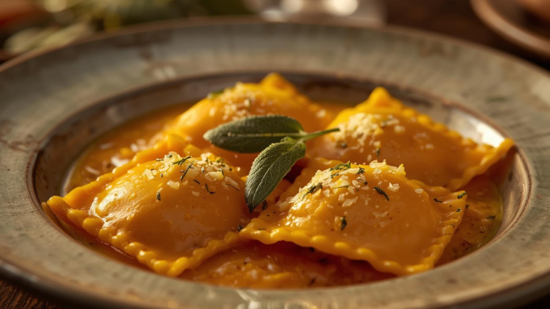 Ravioli di zucca e amaretti fatti in casa | Ricetta invernale